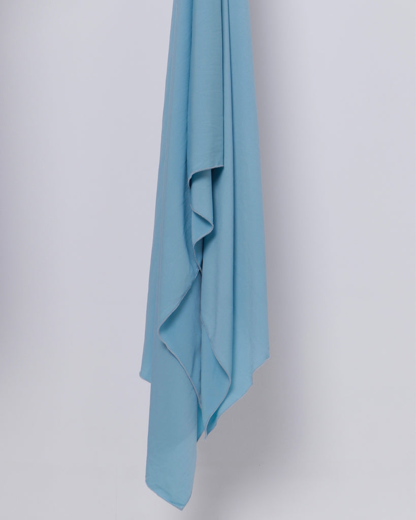 Baby Blue Satin Scarf