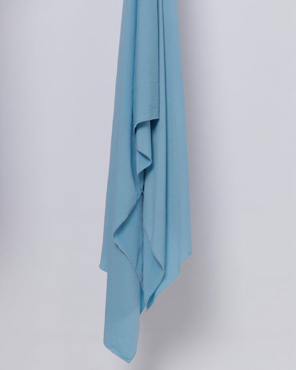 Baby Blue Satin Scarf