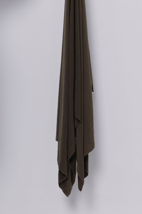 Olive Satin Scarf