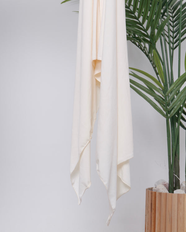 Ivory Satin Scarf