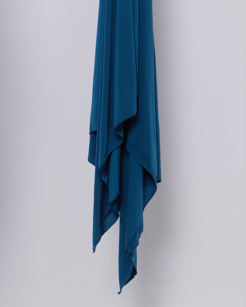 Azure Satin Scarf