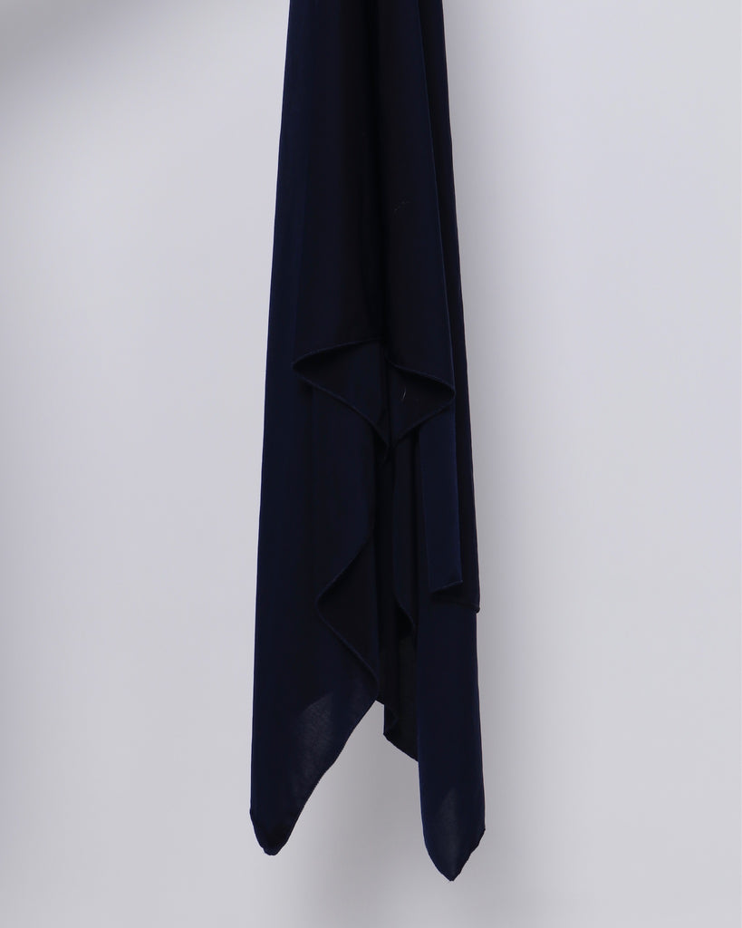 Night Blue Satin Scarf